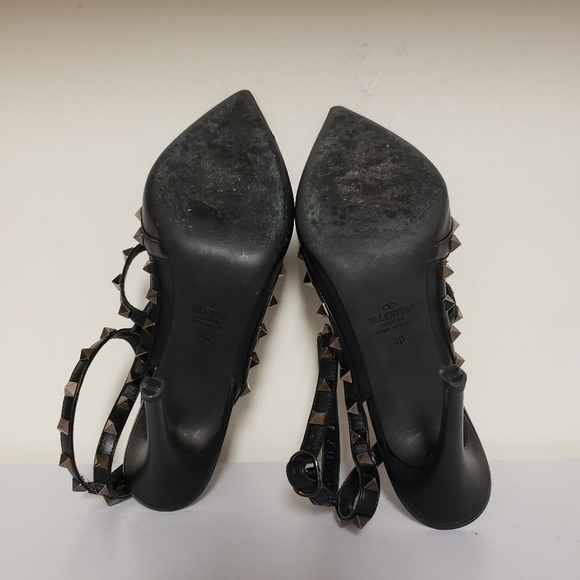 Valentino Garavani Rockstud Ankle Strap Pump With Tonal Studs 100mm - Picture 4 of 7